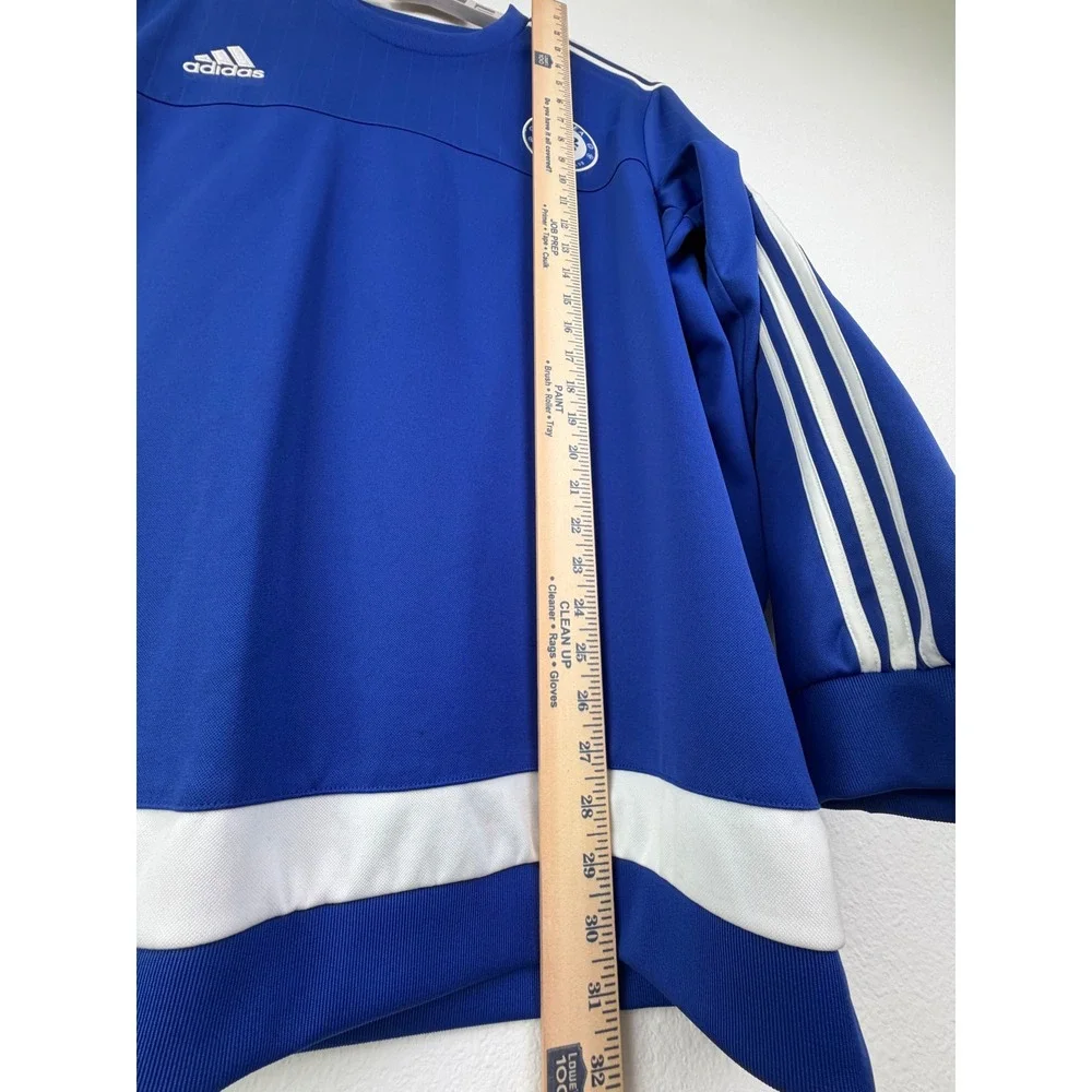 Adidas Chelsea FC Sweatshirt Mens XL Blue Excellent Athleisure S12044